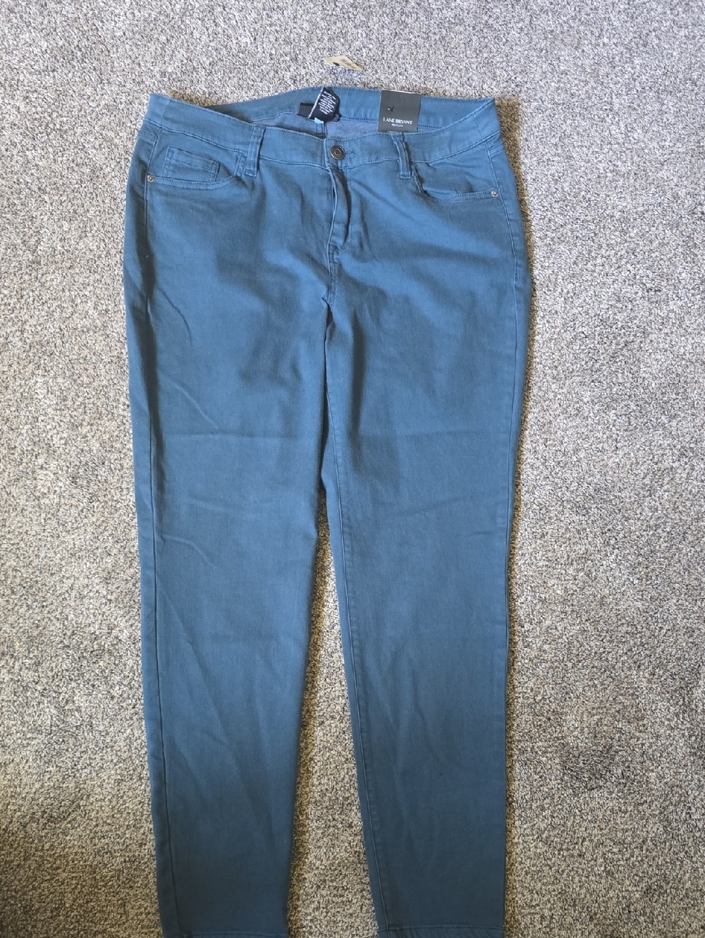 Women's VENEZIA from LANE BRYANT Teal Slim Jeans